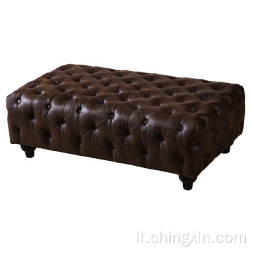 Mobili per soggiorno ottomano chesterfield tufted